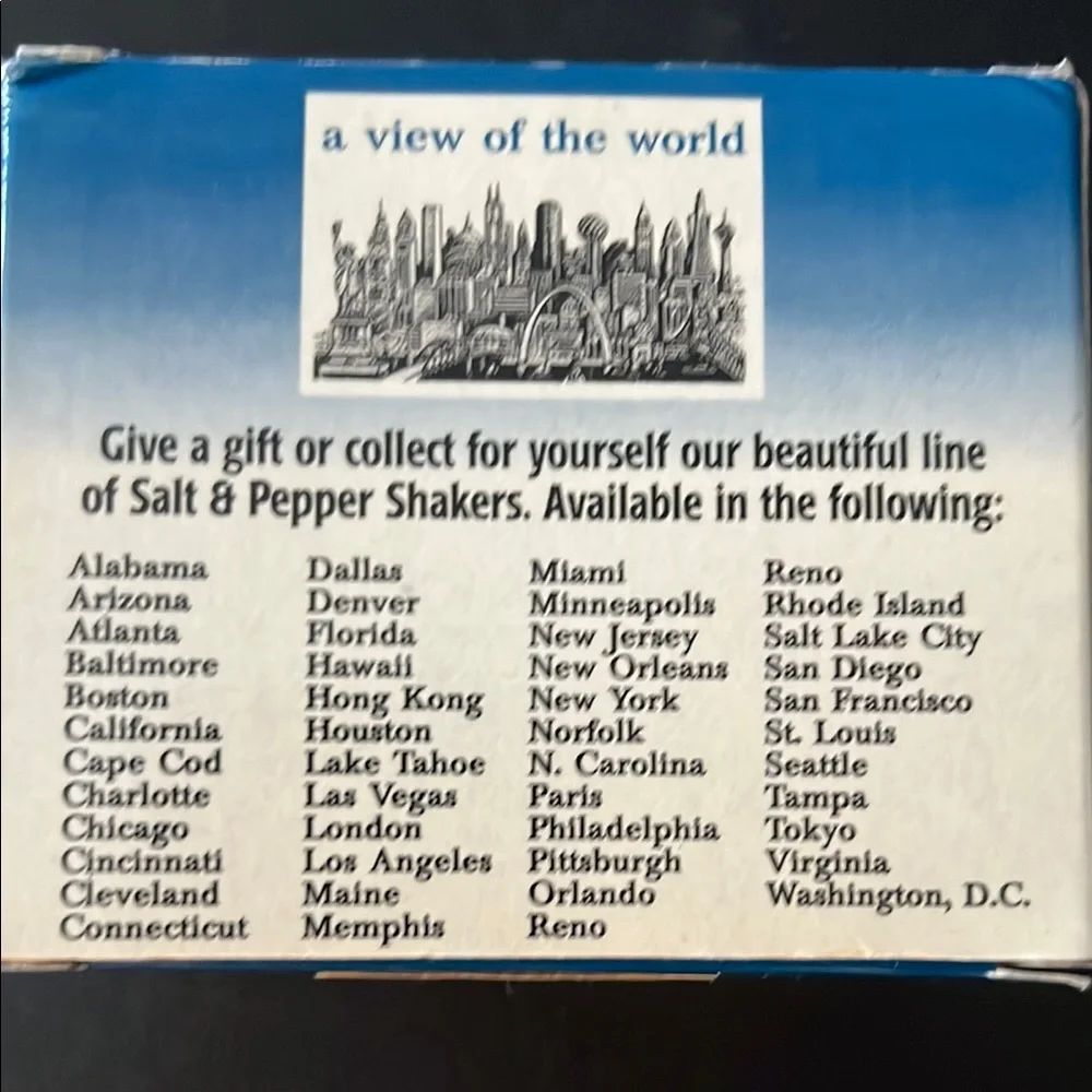 Blue‎ Salt & Pepper Shakers